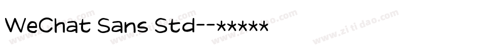 WeChat Sans Std-字体转换